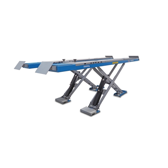 PODNOŚNIK NOŻYCOWY 5T 400V PN500N POD GEOMETRIĘ – Z SZARPAKIEM I DŹWIGNIKIEM OSI