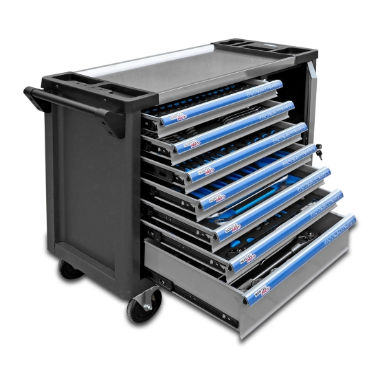 WÓZEK NARZĘDZIOWY Z WYPOSAŻENIEM CIĘŻAROWYM (140 ELEM.) WNTRUCK