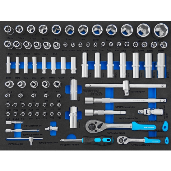 WÓZEK NARZĘDZIOWY Z WYPOSAŻENIEM (279 ELEM.) WN279