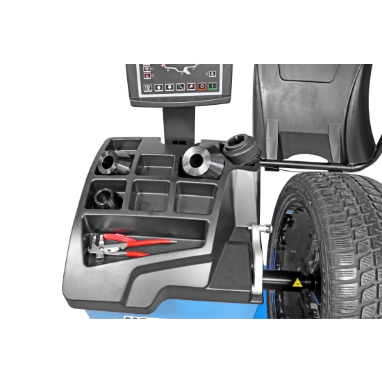 WYWAŻARKA DO KÓŁ AUTOMATYCZNA 230V WB420 – LASER, SONAR I FUNKCJA UKRYWANIA CIĘŻARKÓW